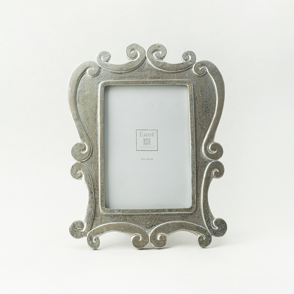 Рамка ЗАВИТОК silver 10×15